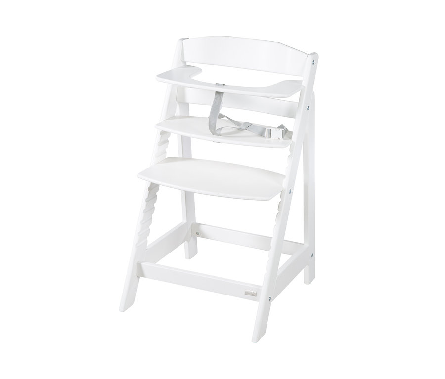 Weißer roba Treppenhochstuhl »Sit Up Flex«.