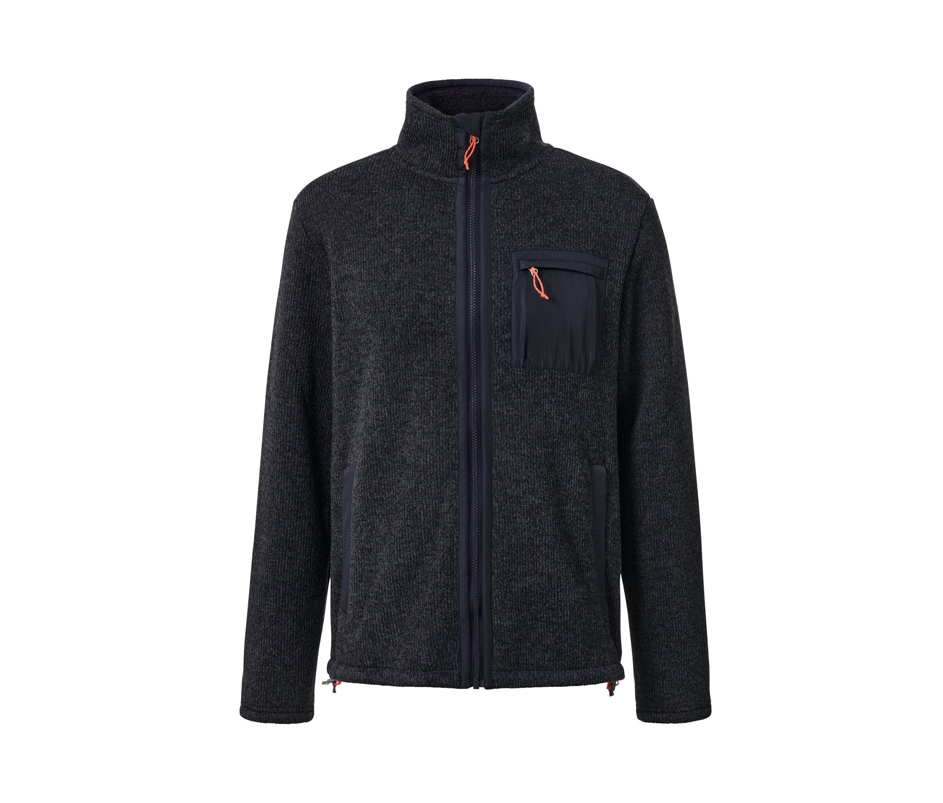 Thermo-Strickfleecejacke - Herren - Gr. L - dunkelblau - dunkelblau