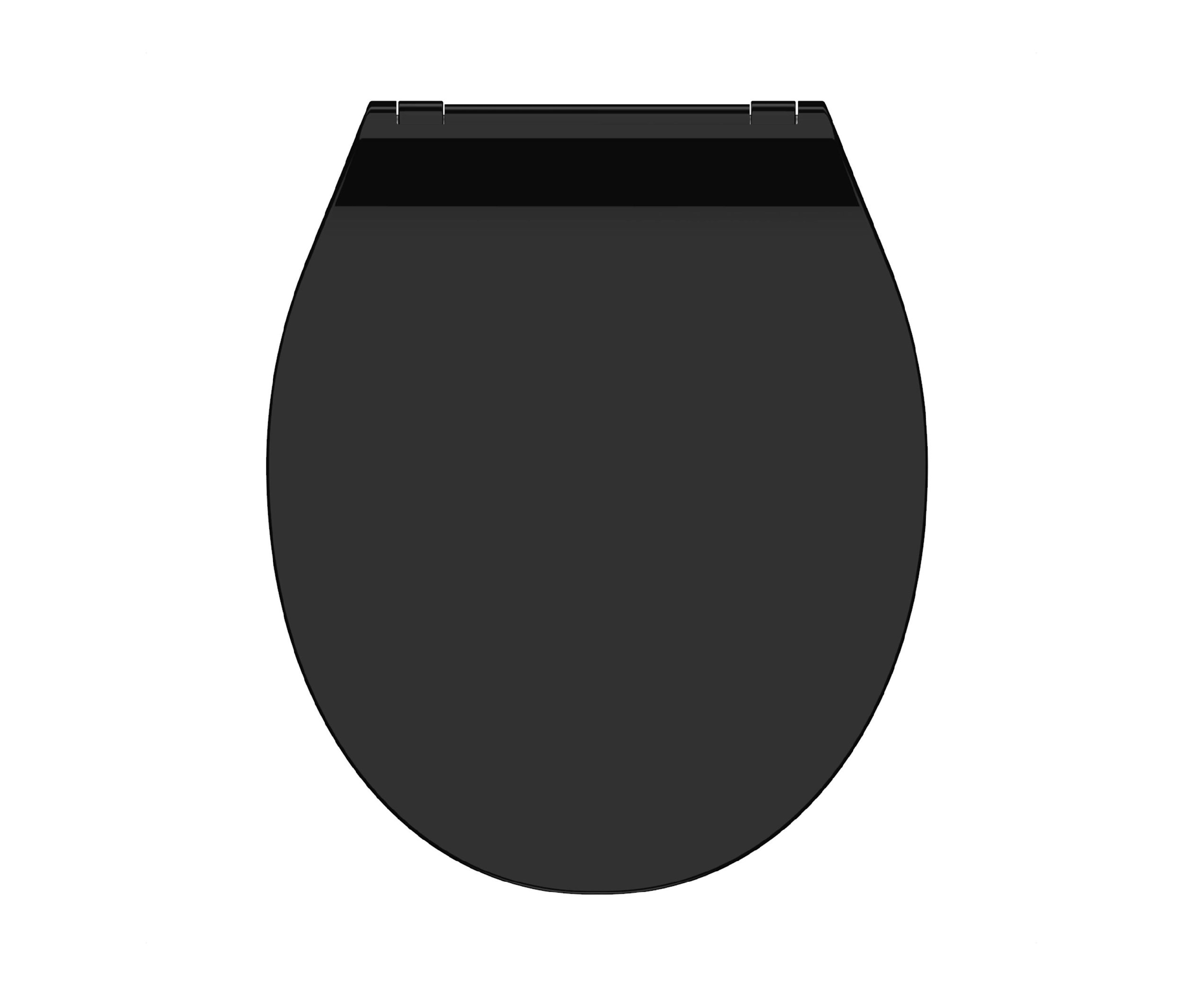 Duroplast WC-Sitz - schwarz - schwarz