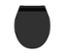 Schwarzer Duroplast WC-Sitz, Slim.
