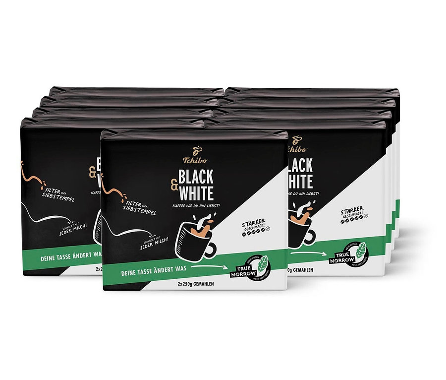 BLACK & WHITE - 9 x 500 g Gemahlen