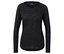 Schwarzes Outdoor-Funktionsshirt.