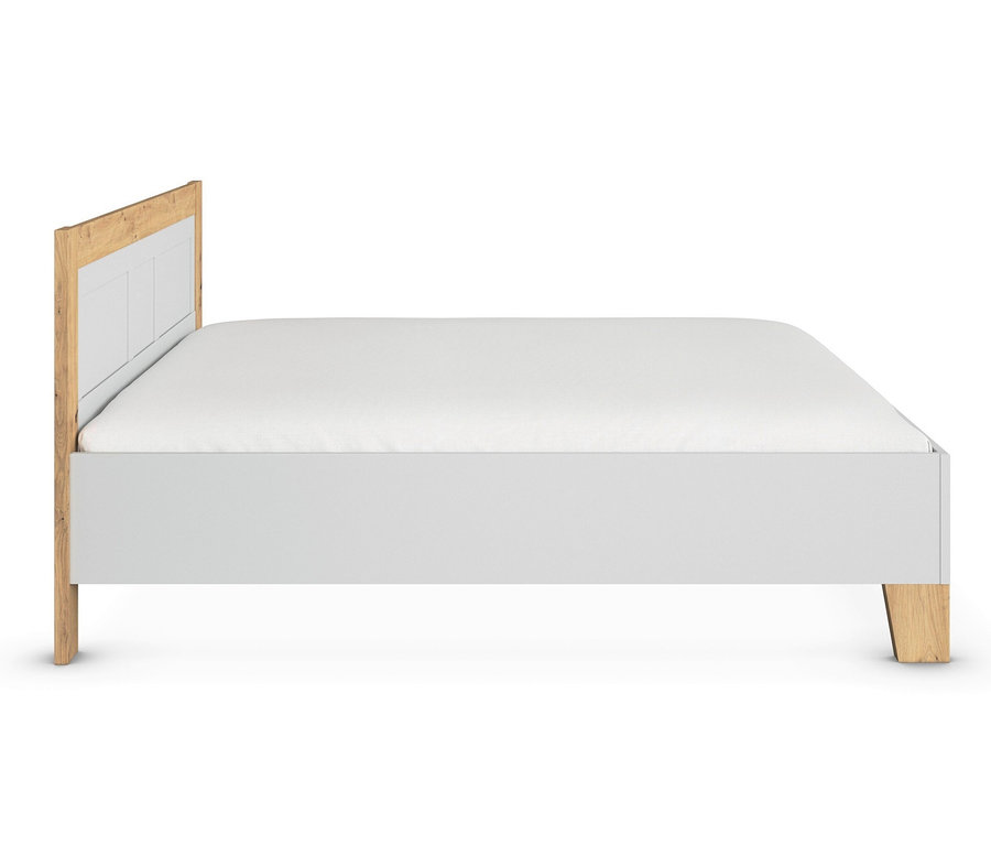 Seitenansicht des rauch Bettes »Credo«, 180 cm, seidengrau.