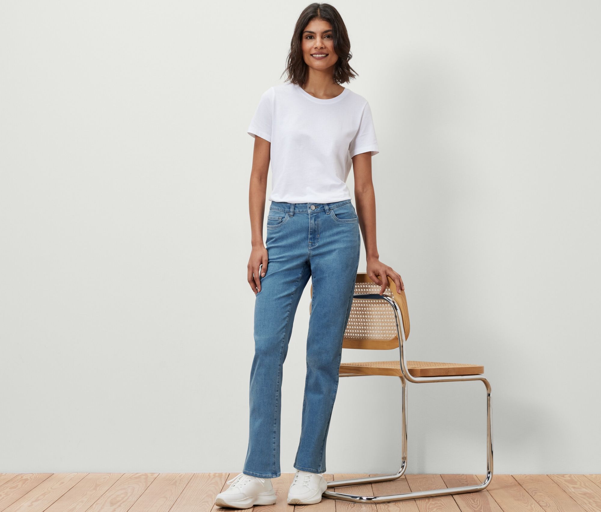 Thumbnail - Tchibo - Straight Jeans ‒ Fit »Kira« - Damen - Gr. 48 - dunkelblau