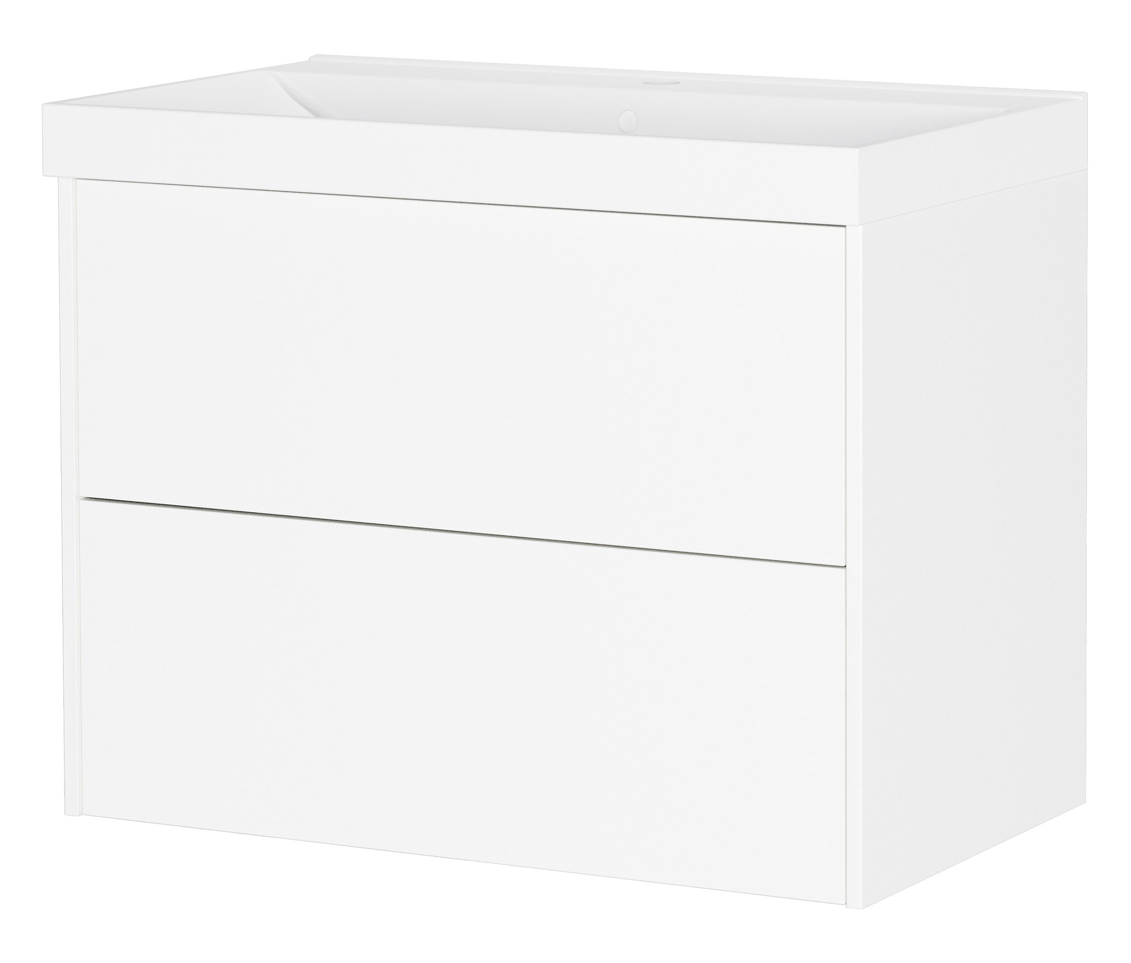 Tchibo - Waschtisch »Bodera« mit Becken - 81x46x65cm - weiß - - Holzwerkstoffe