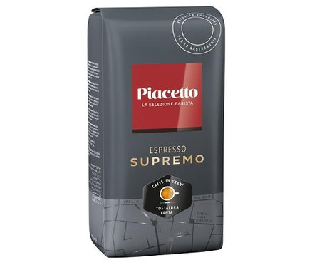 Eine Packung Piacetto Espresso Supremo - 1 kg Ganze Bohne.