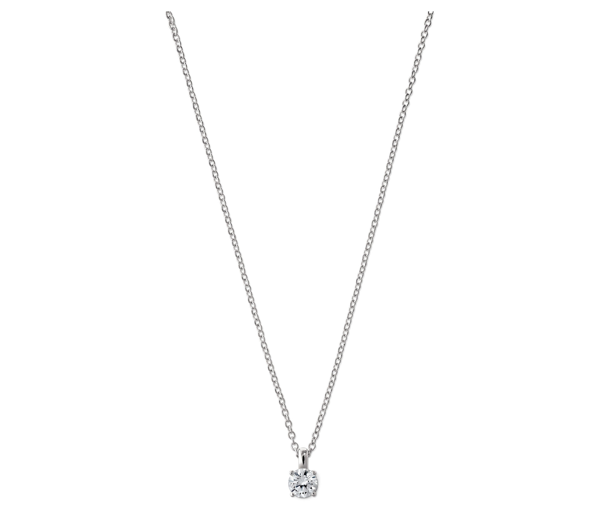 Silber Kette »Solitär« - silber - silber
