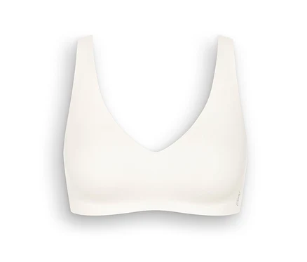 Ein sloggi ZERO Feel 2.0 Soft Bra, silk white.