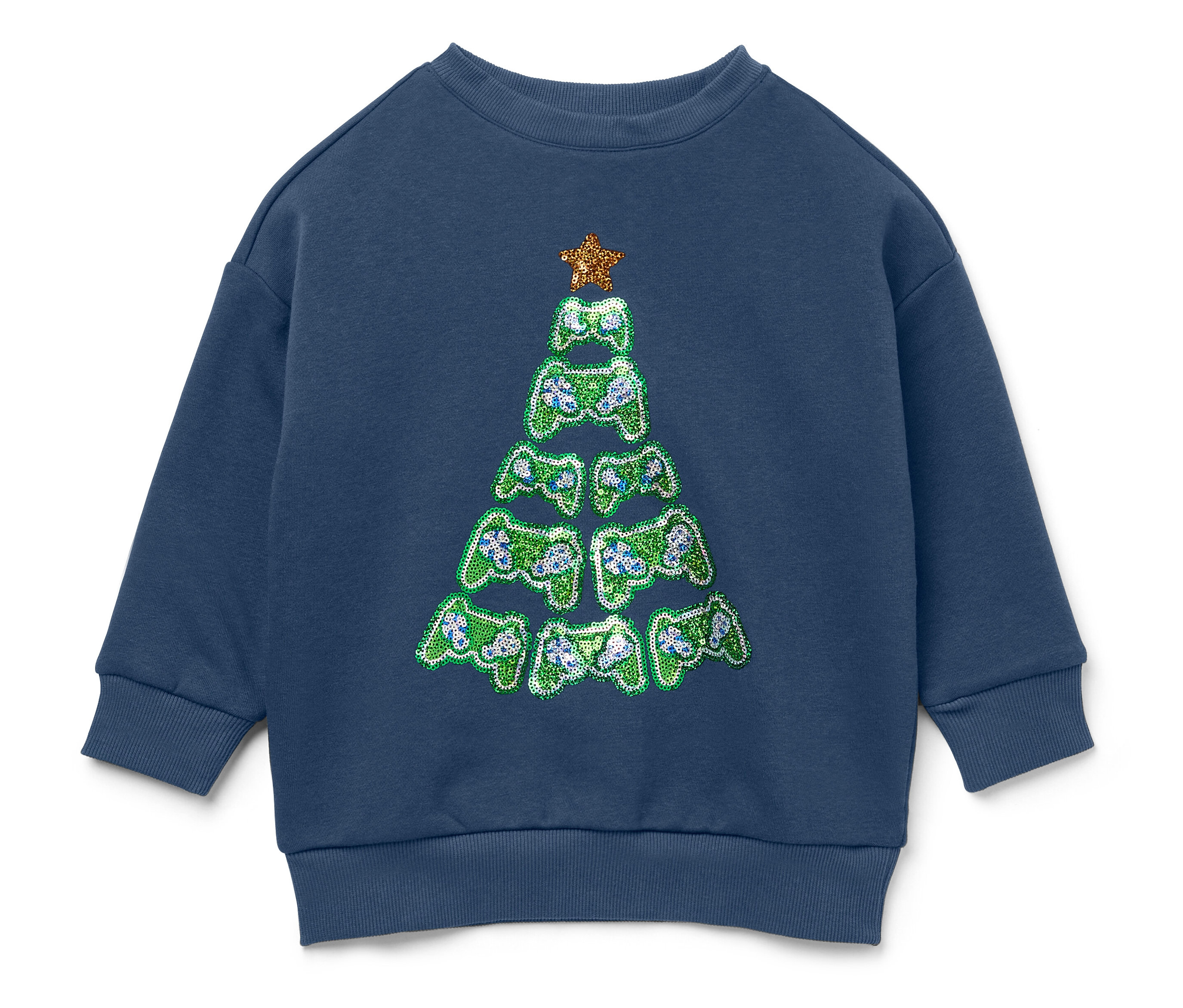 Tchibo - Kinder-Sweatshirt - Jungen - Gr. 98/104 - dunkelblau - Baumwolle / Polyester