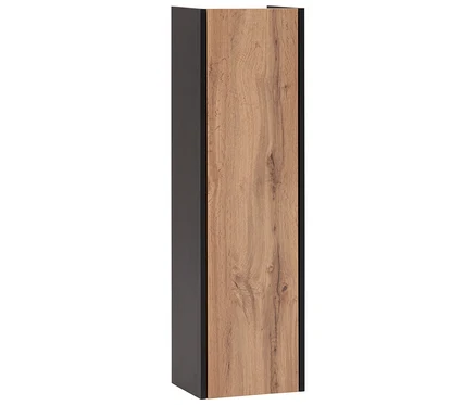 WS Highboard »Tonder« im Dekor Eiche Landhaus steht vor einem weißen Hintergrund.