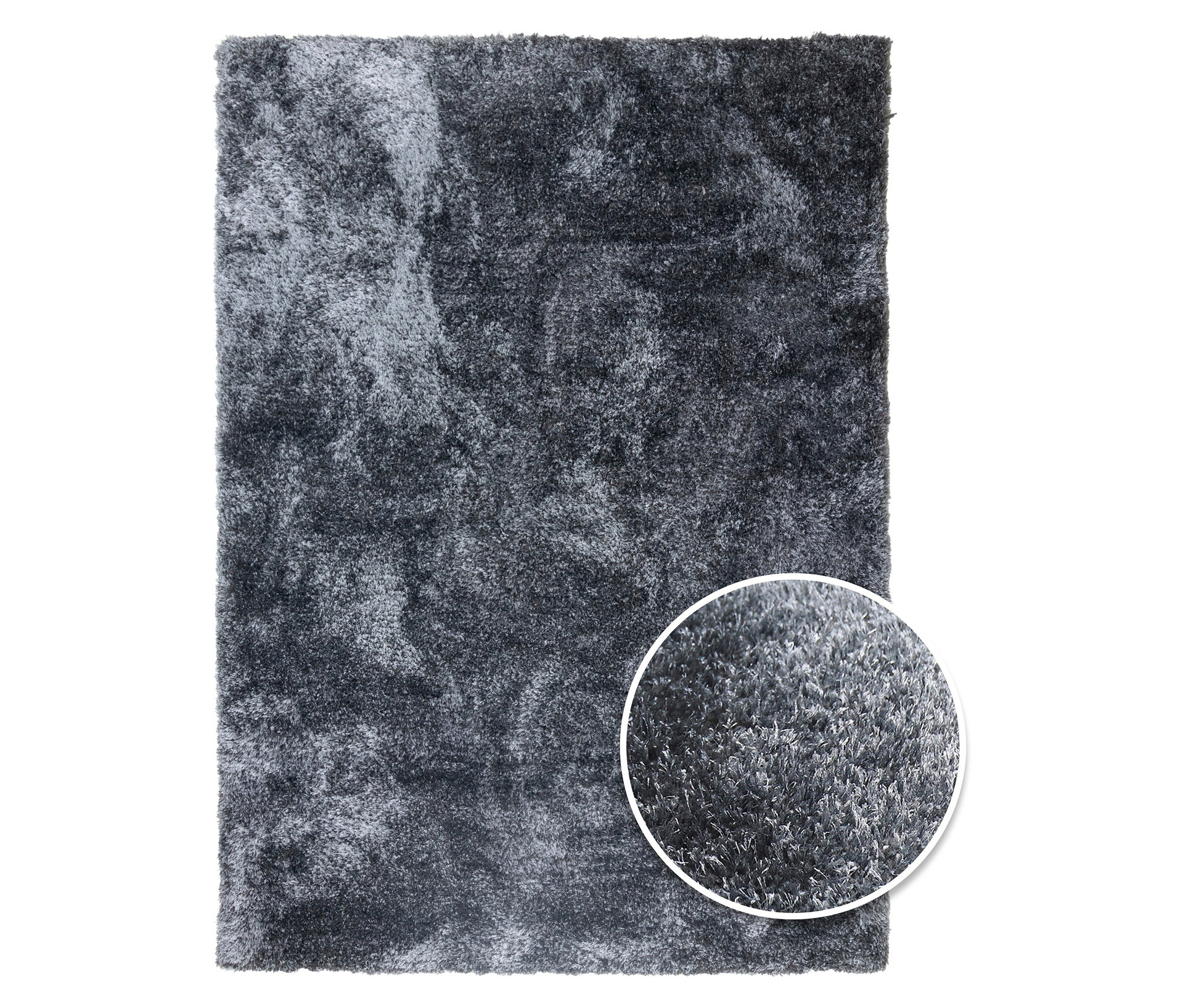 Teppich »Silky« - grau - grau