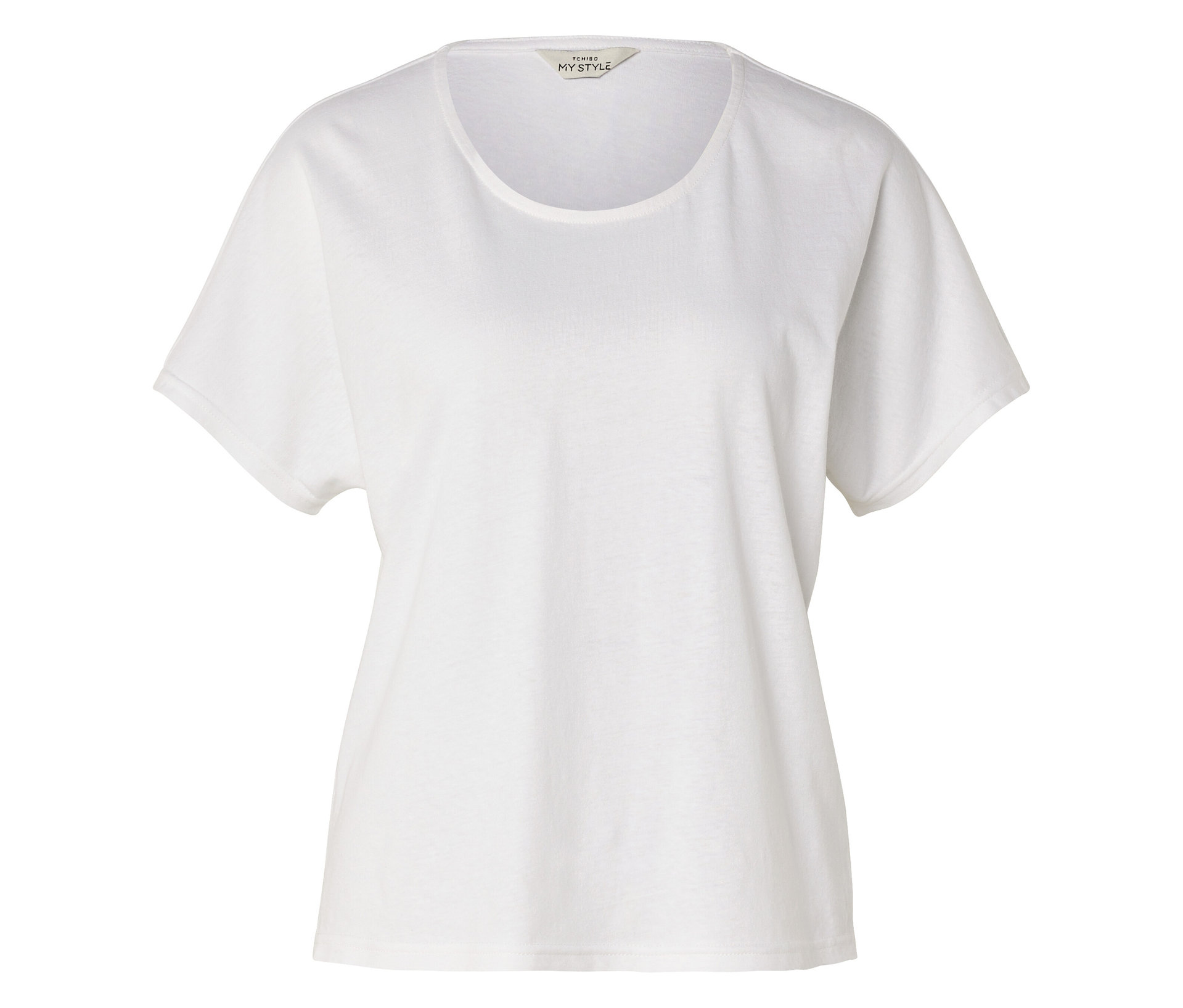 Shirt aus Leinenmix - Damen - Gr. XL - weiß - weiß