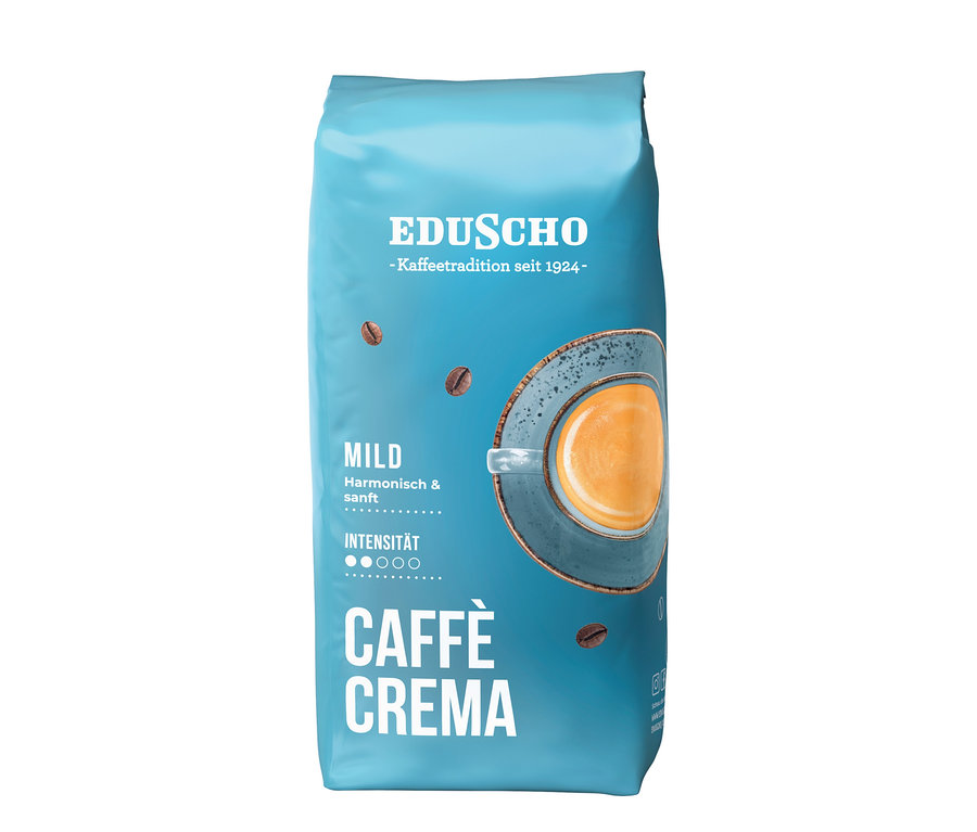 Eine Packung Eduscho Caffè Crema Probierset.