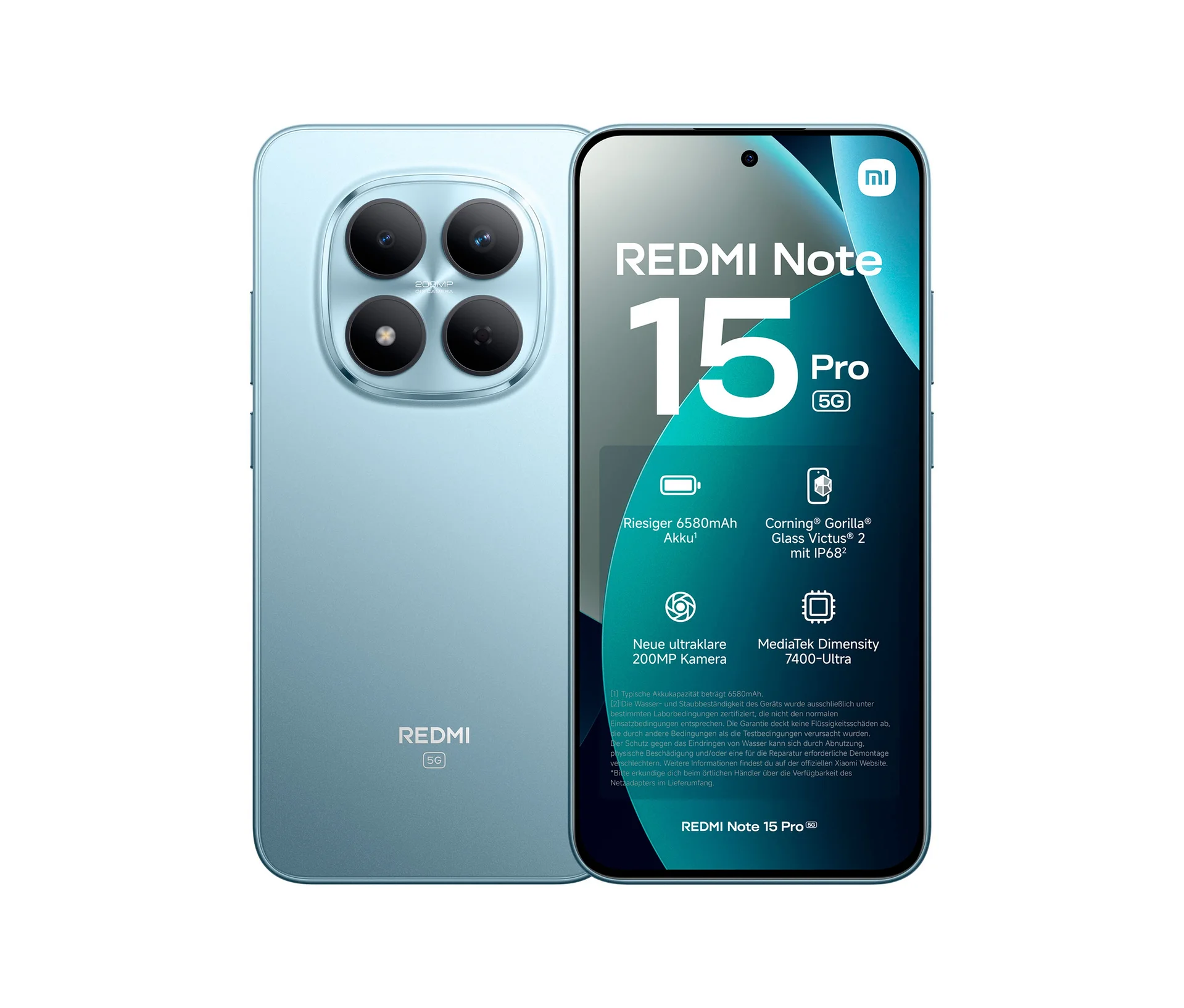 Xiaomi Redmi Note 15 Pro 5G 256GB 8GB Glacier Blue Ohne Simlock NEU + OVP - Bild 2