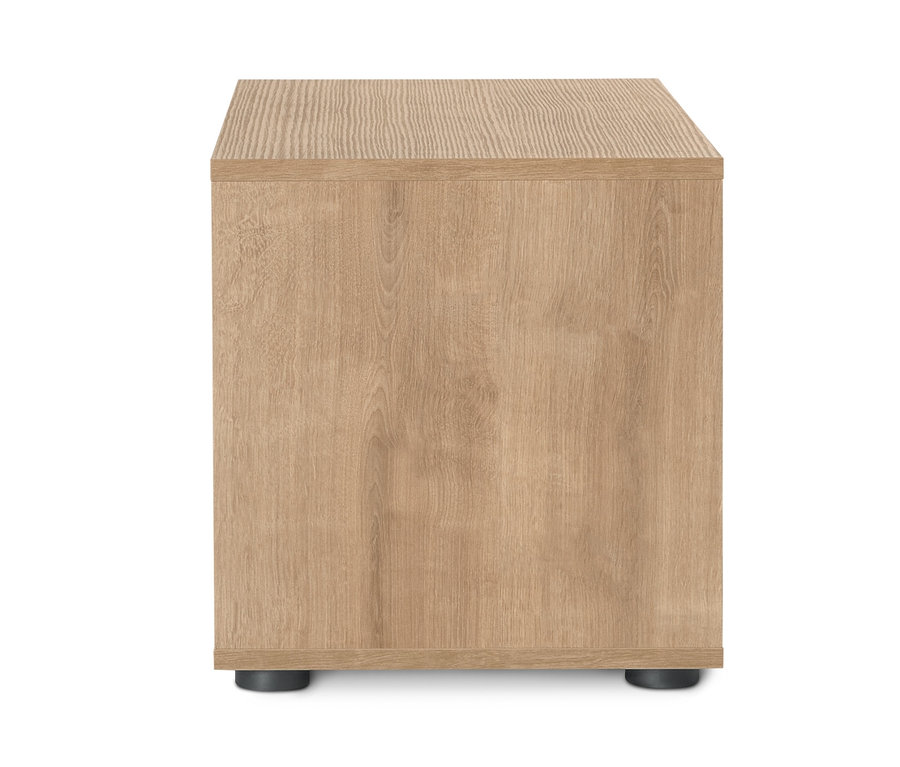 Regalmodul Flemming, ca. 75 x 37,5 cm, mit Klappe, in Eichendekor.