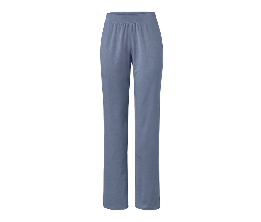 Eine blaue Pyjamahose.