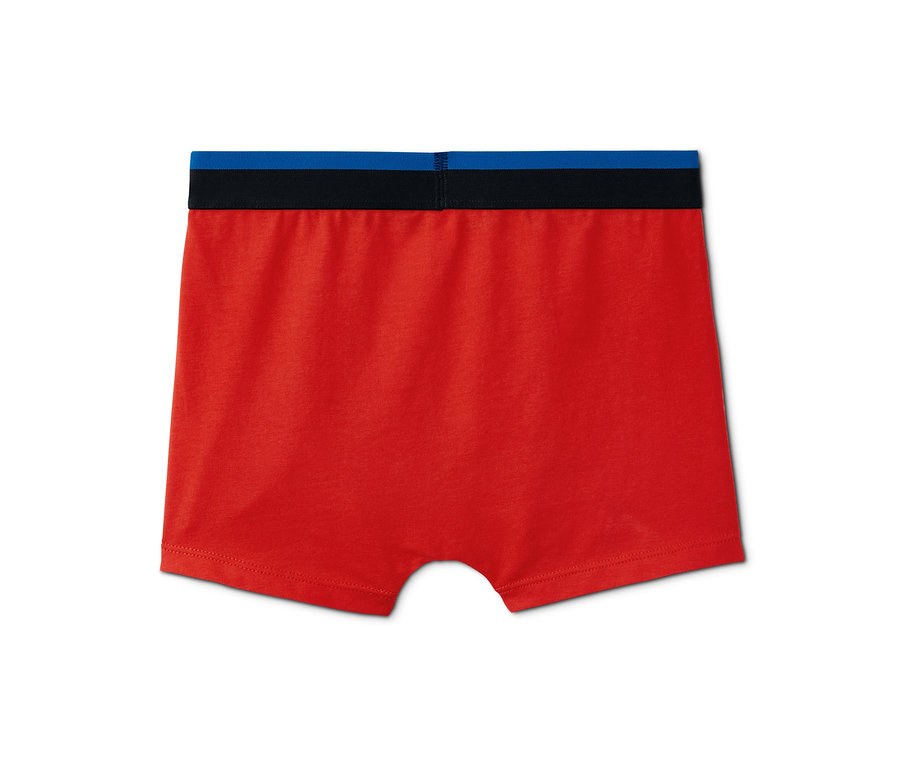 Rote 5 Slipboxer mit blau-schwarzem Bund.