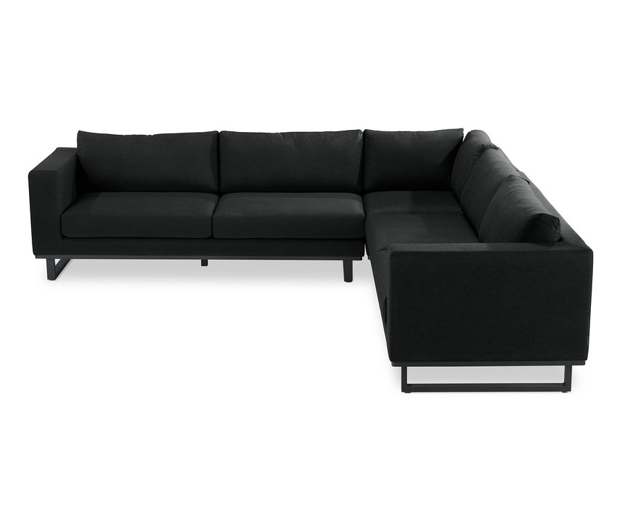 Premium-Lounge-Ecke mit Sunbrella®-Stoff, anthrazit.