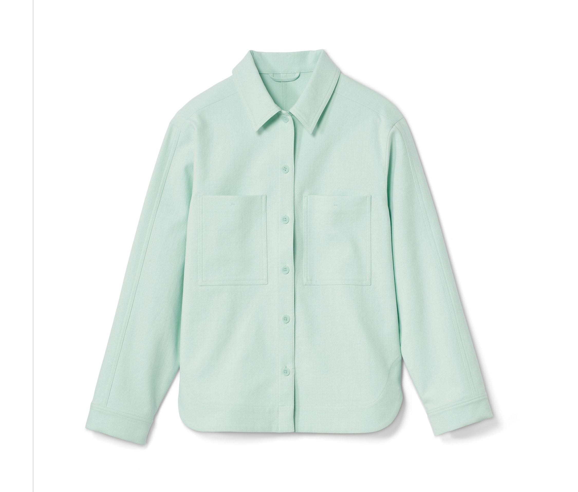 Blusenjacke - Baumwolle - Gr. 40 - blau - blau