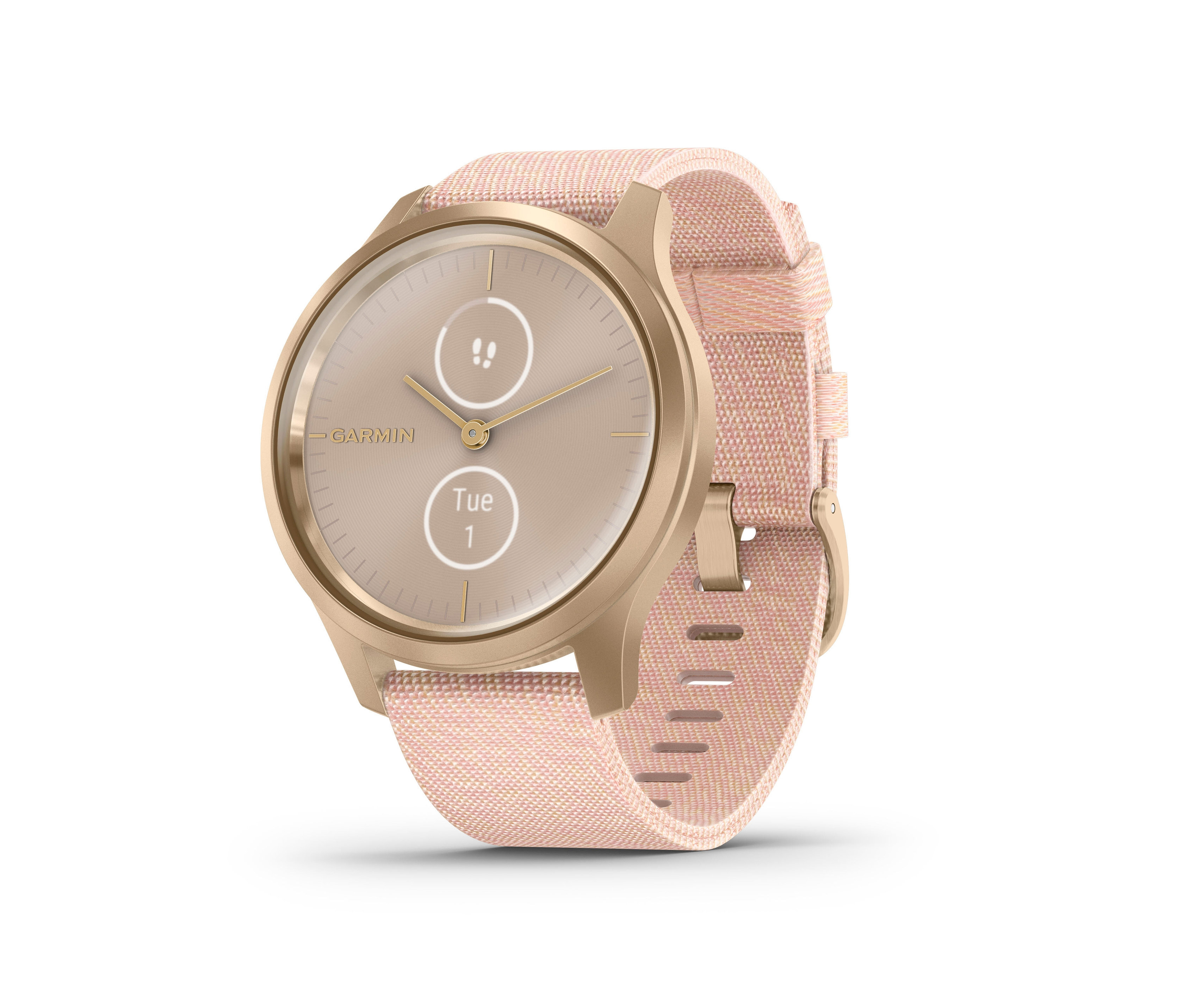 Garmin »vivomove STYLE«, weißgold-rosafarben, inkl. Wechselarmband.