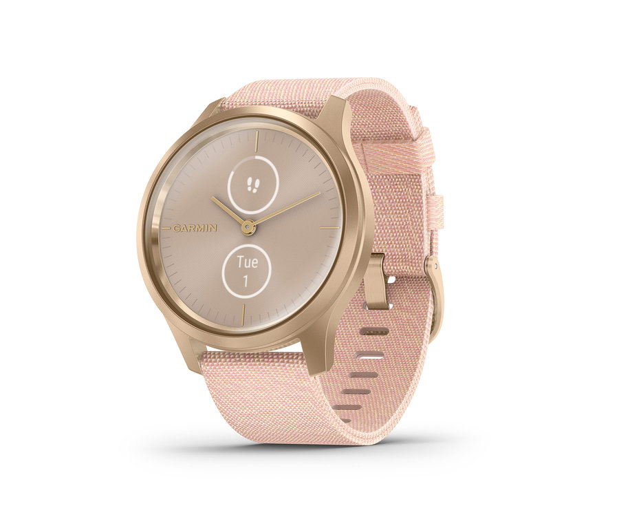 Garmin »vivomove STYLE«, weißgold-rosafarben, inkl. Wechselarmband.