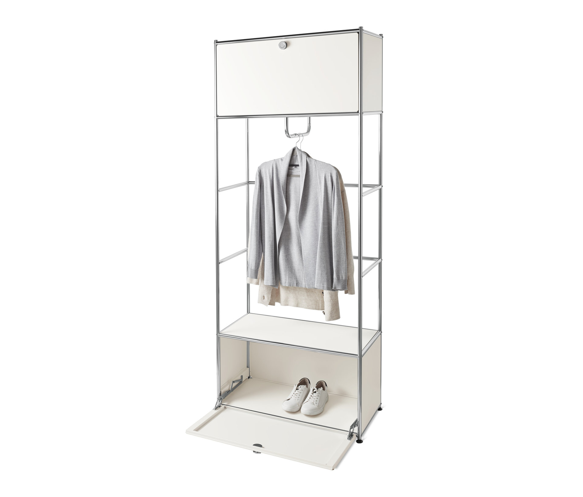 Tchibo - Garderobe Metall »Cn3« - 77x40x194,5cm - chrom - - Metall / Aluminium