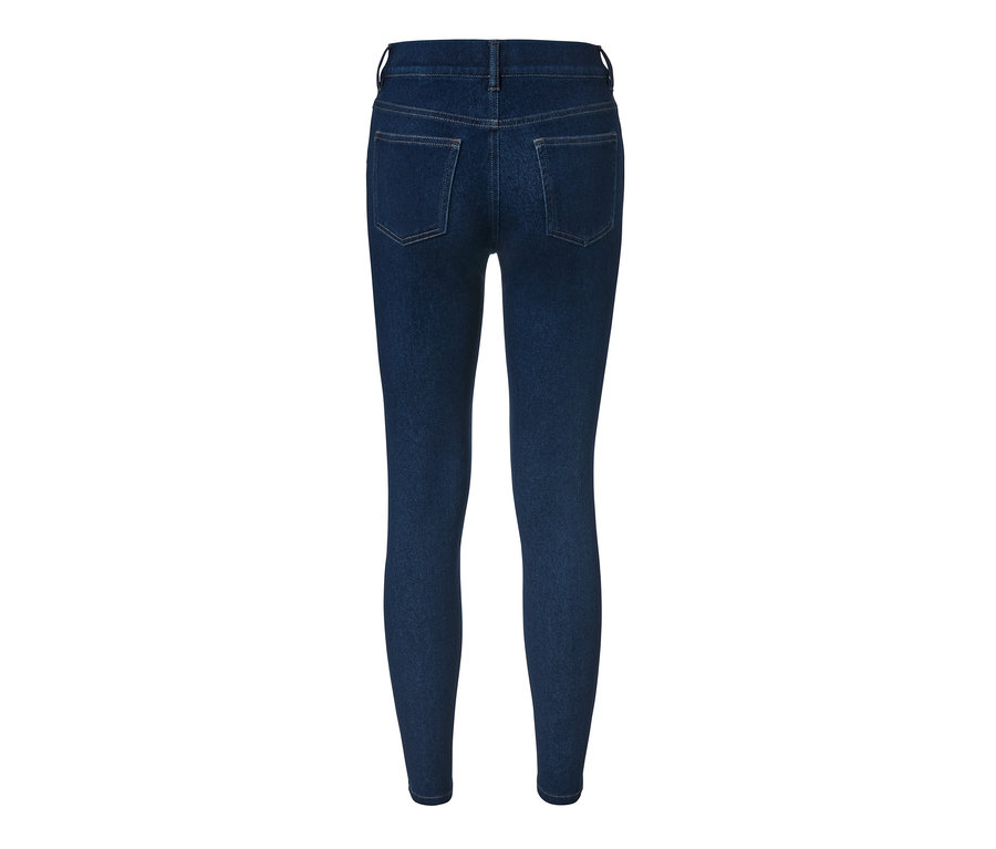 Detailansicht der Rückseite von Damen-Jeggings.
