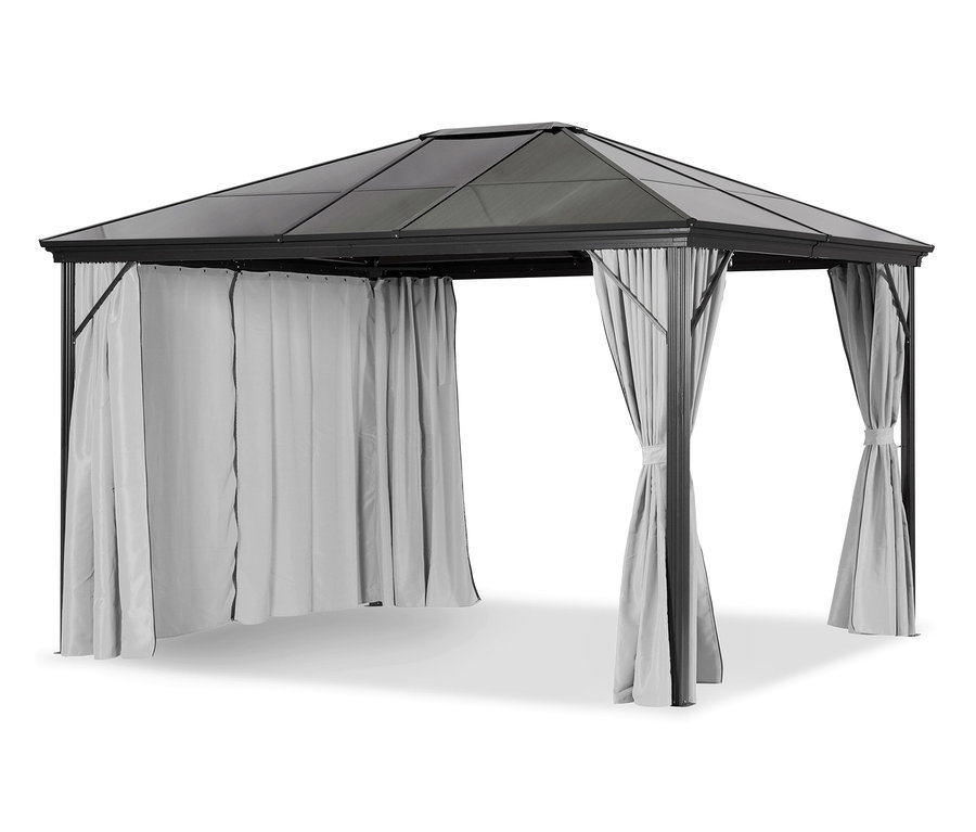 Leco Pavillon mit Seitenwänden, 6-mm-HKP.