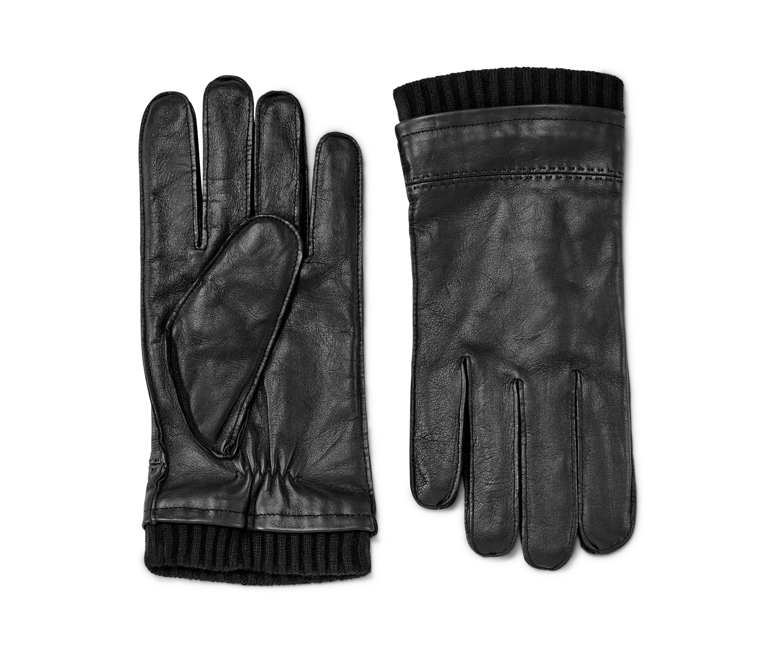 Tchibo - Lederhandschuhe - Herren - Gr. 8,5 - schwarz