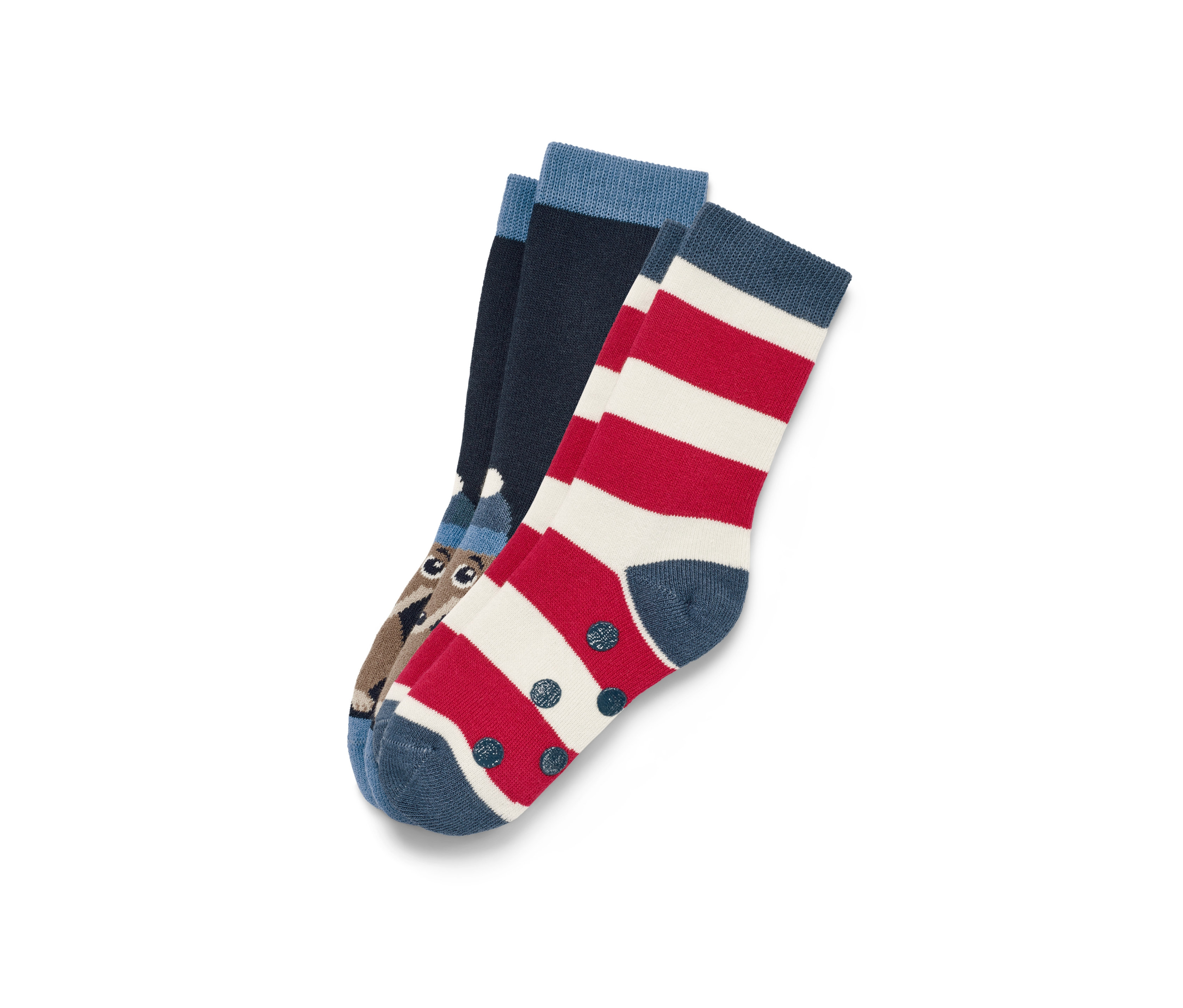 Tchibo - 2 Paar Kleinkinder-Antirutsch-Socken - Herren - Gr. 31-34 - dunkelblau