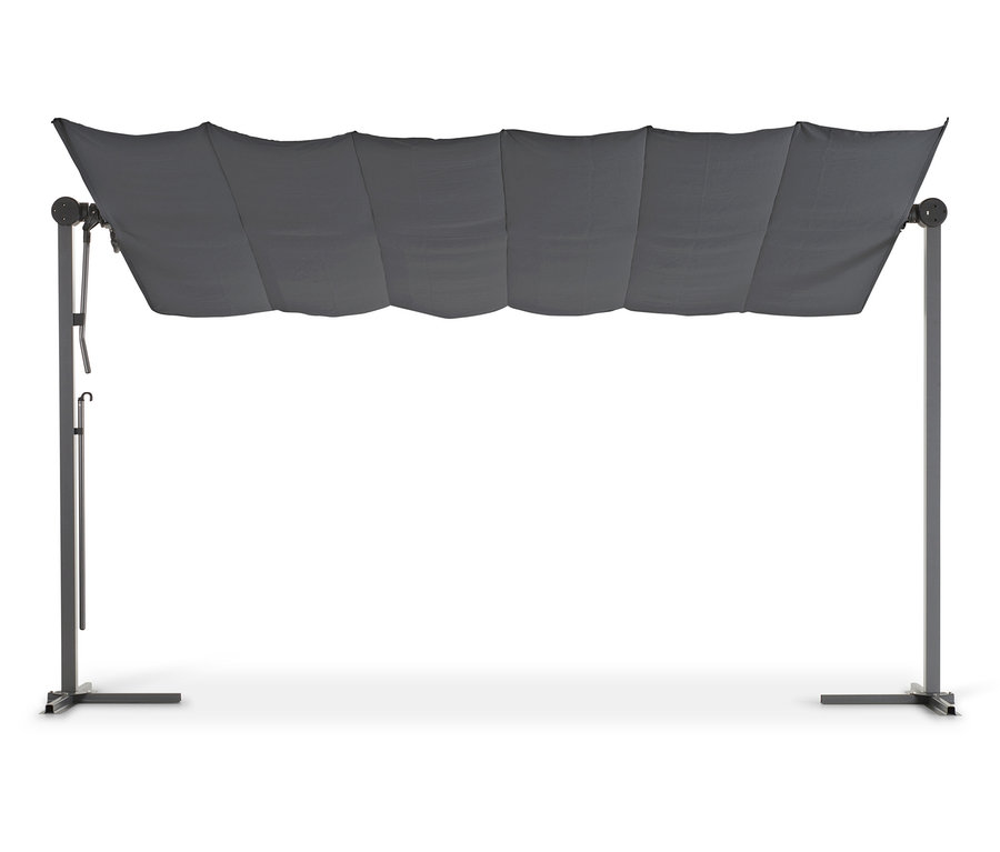 Leco Sonnendach, 400 x 250 cm, anthrazit.