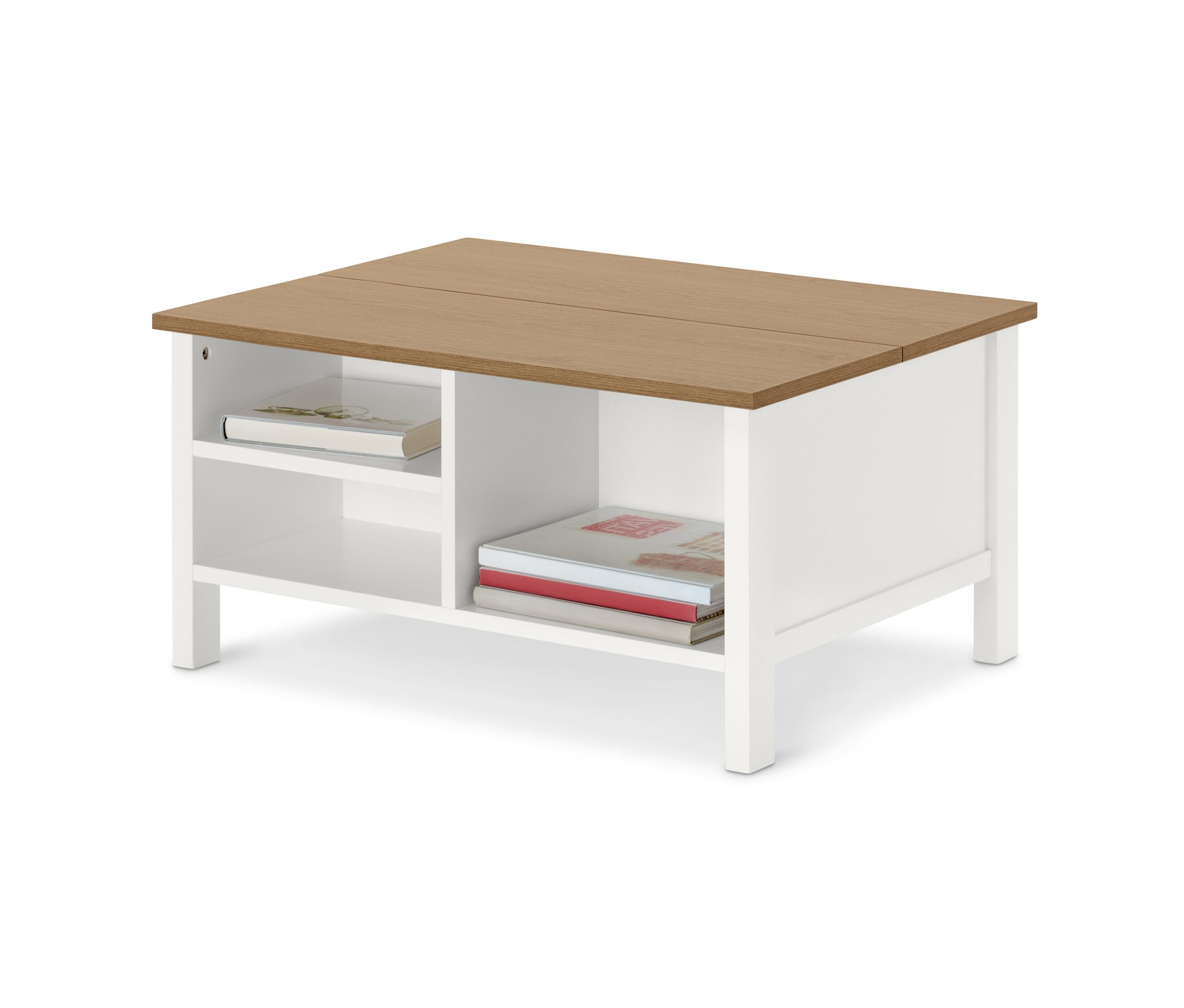Tchibo - Couchtisch mit Klappenfunktion - 80x60x40cm - braun - Holz / Holz
