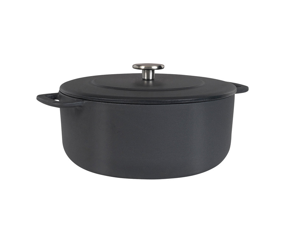 Schwarzer COMBEKK Gusseisen-Bräter »Sous-Chef«, Ø ca. 24 cm.