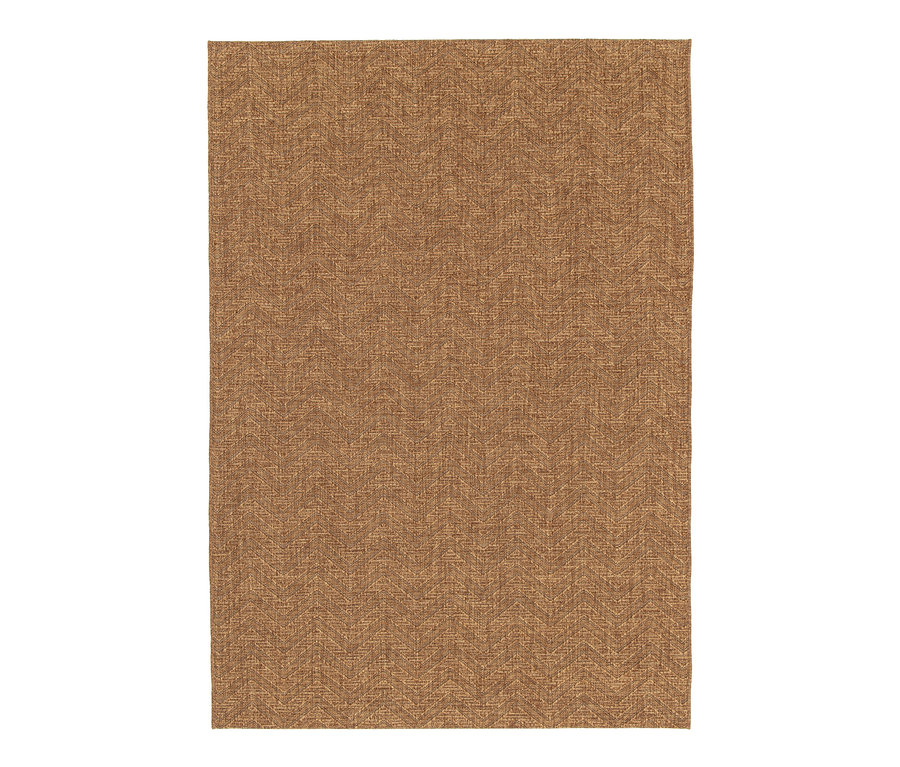 Nahaufnahme eines Teppichs »Roy« mit Linienmuster.