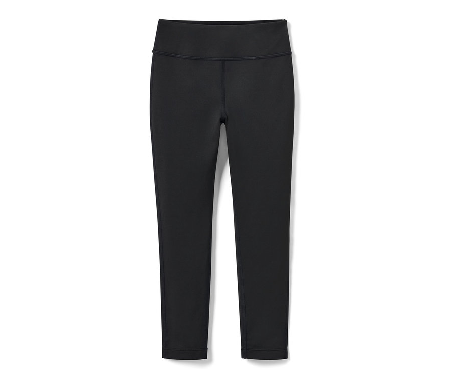 Eine schwarze Kinder-Sporttight auf weißem Hintergrund.