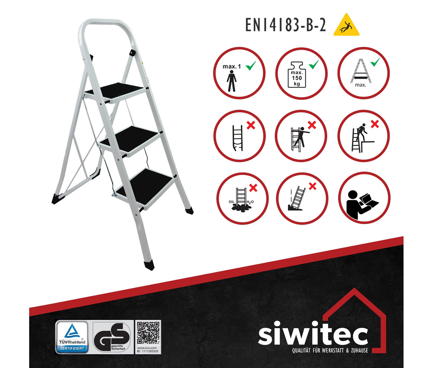 Thumbnail - Tchibo - Klapptritt - weiß