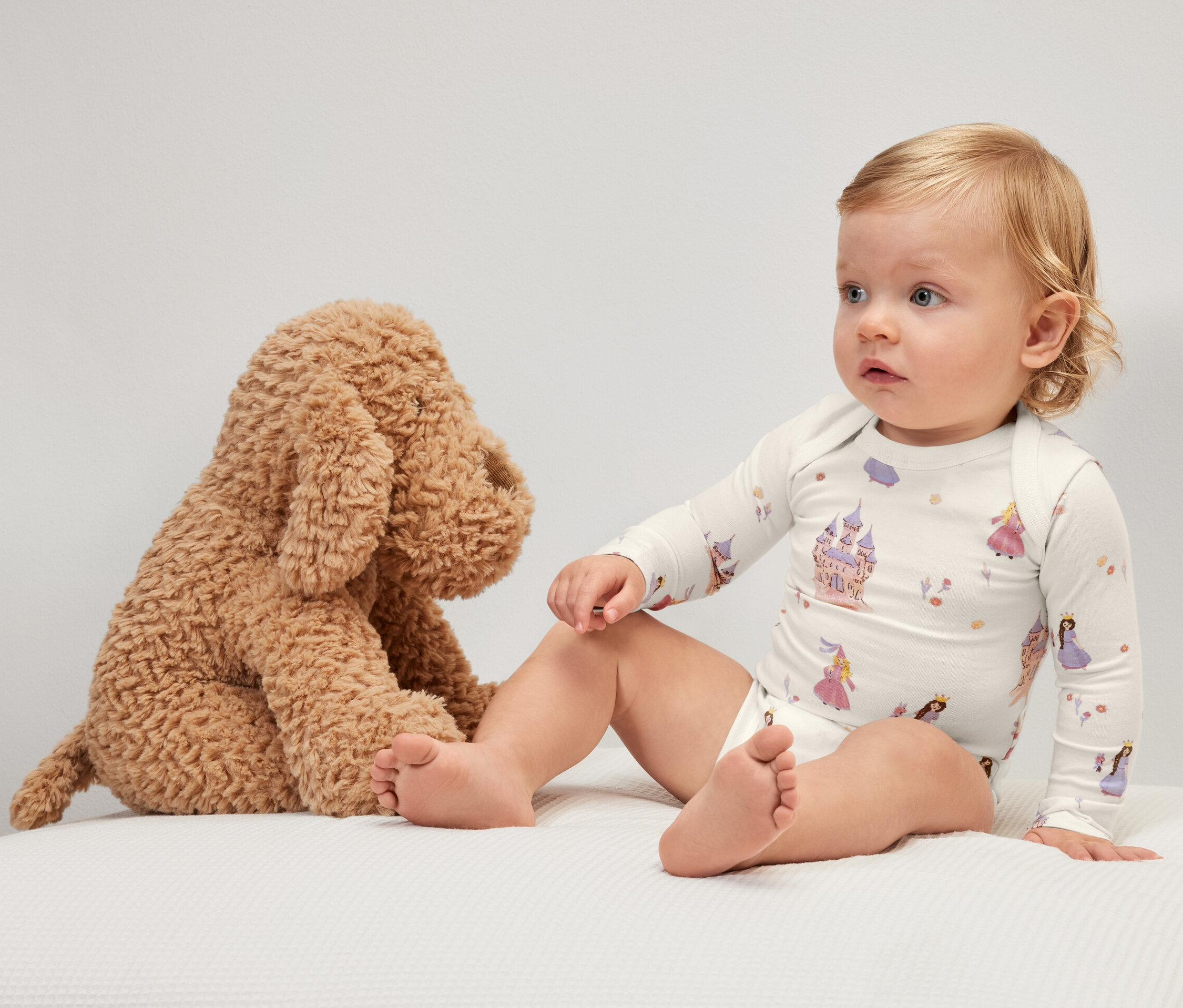 Thumbnail - Tchibo - 5 Baby-Bodys mit Mitwachsfunktion - Herren - Gr. 98/104 - creme/print