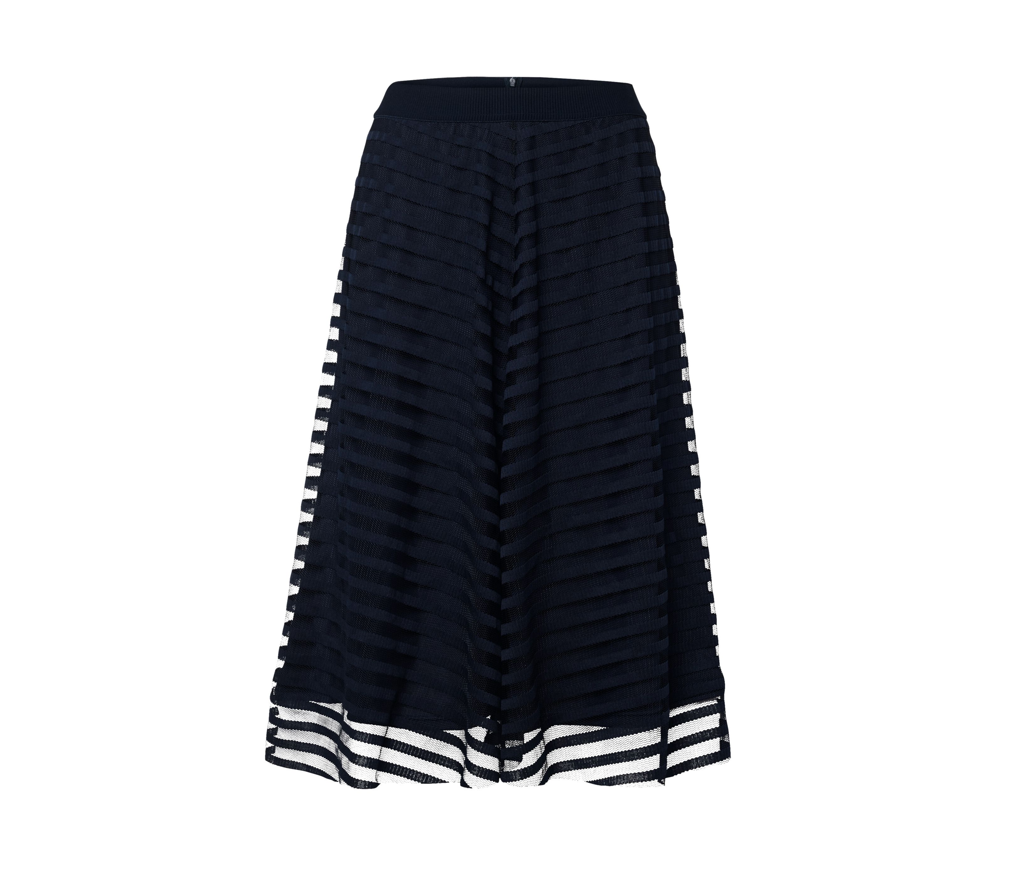 Tchibo - Mesh-Rock - Damen - Gr. 44 - dunkelblau/gestreift