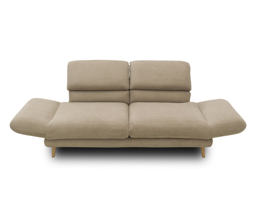 DOMO 2-Sitzer-Sofa »FuAR«, drehbar, taupe.