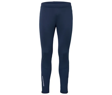 Dunkelblaue Windprotection-Lauftight.