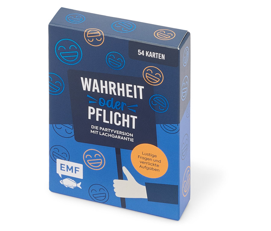 Eine Kartenspielpackung namens "Wahrheit oder Pflicht".