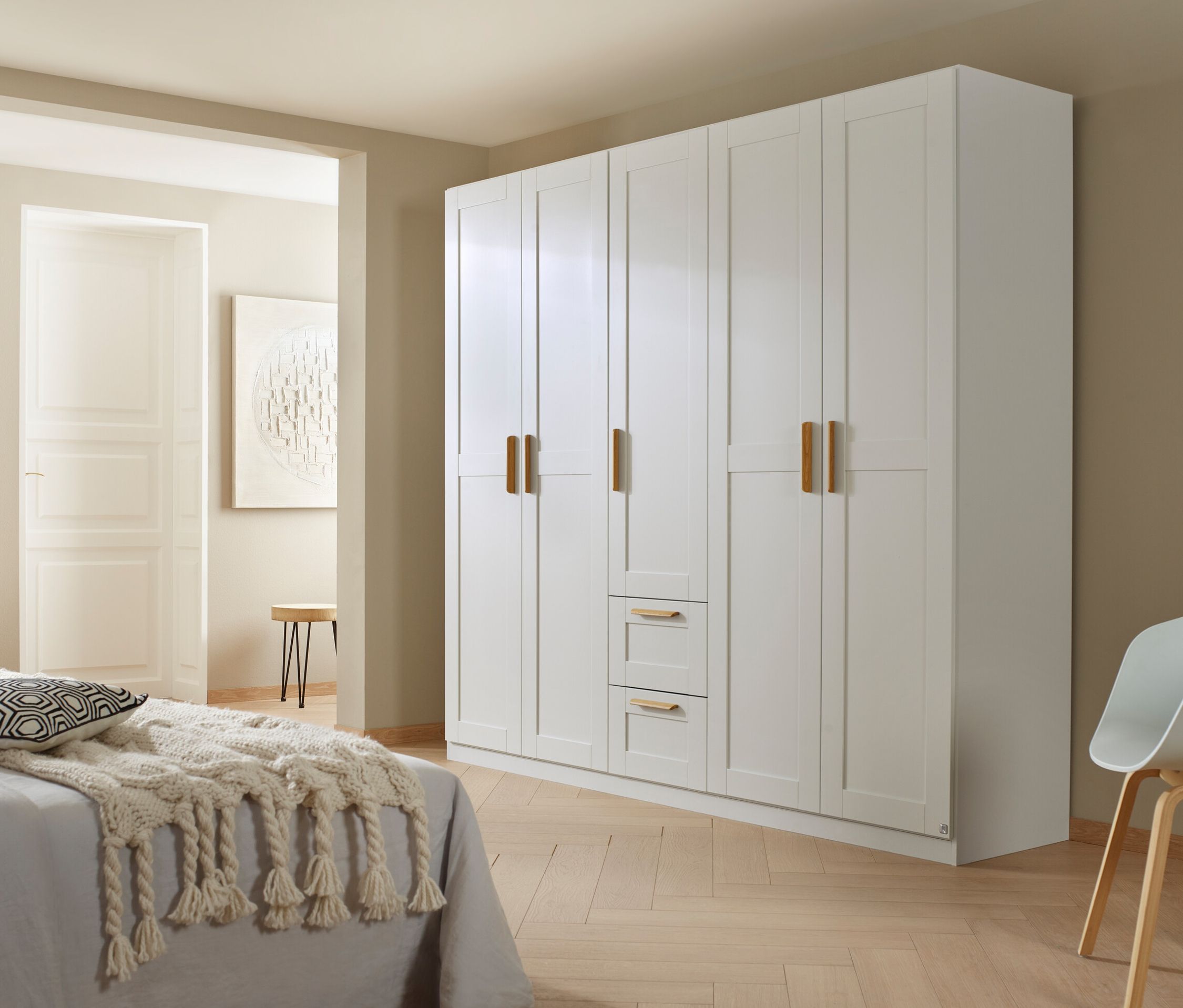 Thumbnail - rauch Drehtürenschrank »Quadra-Spin Country« - 226x54x210cm - braun - Holz