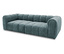 Breites DOMO Bigsofa Sitzraster in Ozean/Petrol.