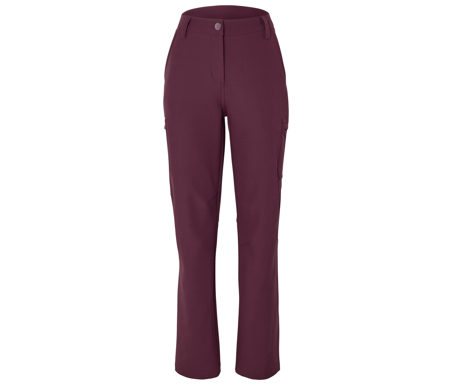 Cargo-Softshellhose - Damen - Gr. 36 - bordeaux - bordeaux