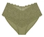 Triumph Amourette Maxi Höschen in Olivgold mit breitem Spitzenbund.