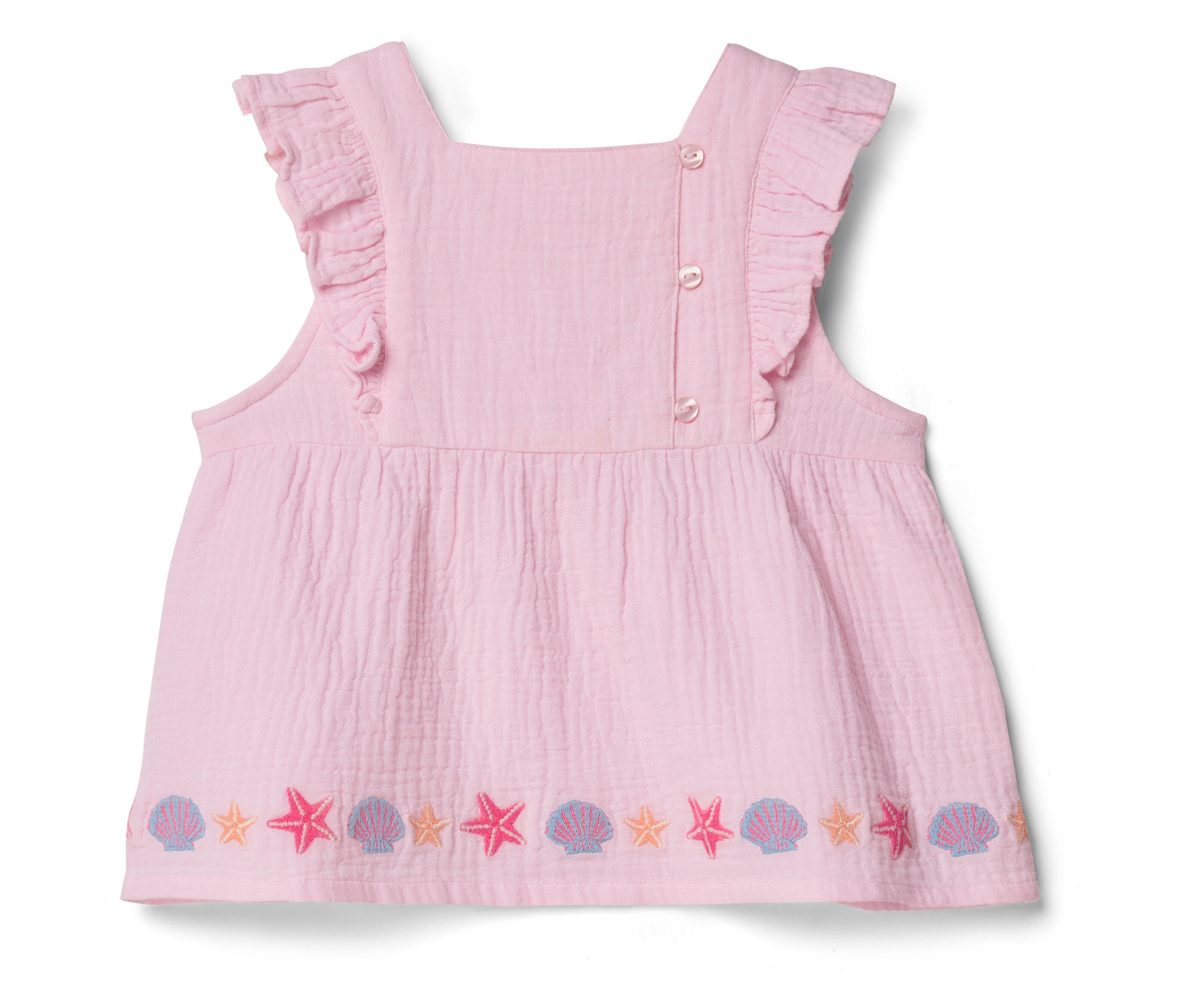 Tchibo - Kinder-Musselin-Bluse - Gr. 110/116 - rosa