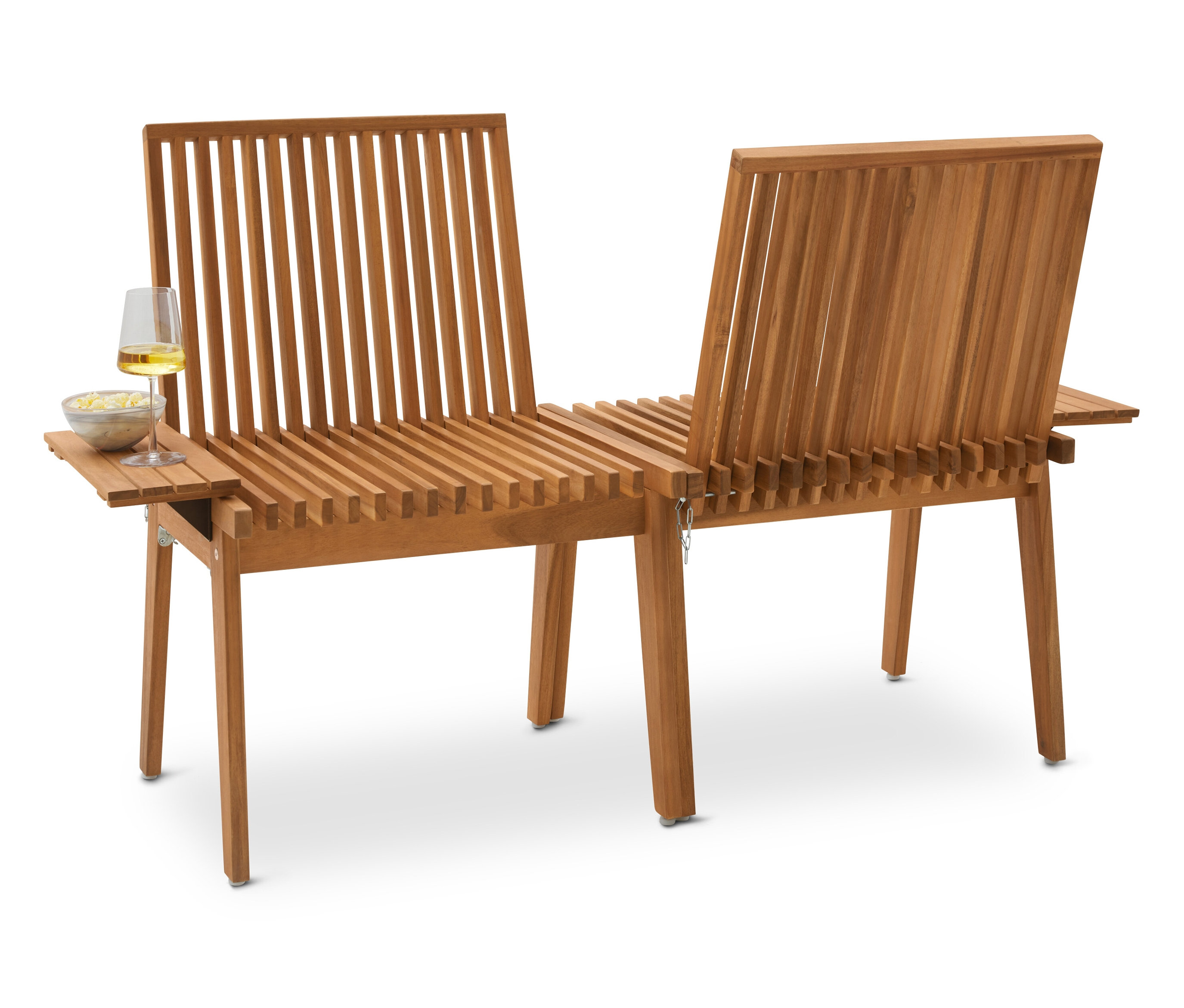 Tchibo - Plauderbank mit flexibler Rückenlehne - 72x50x86,5cm - braun -