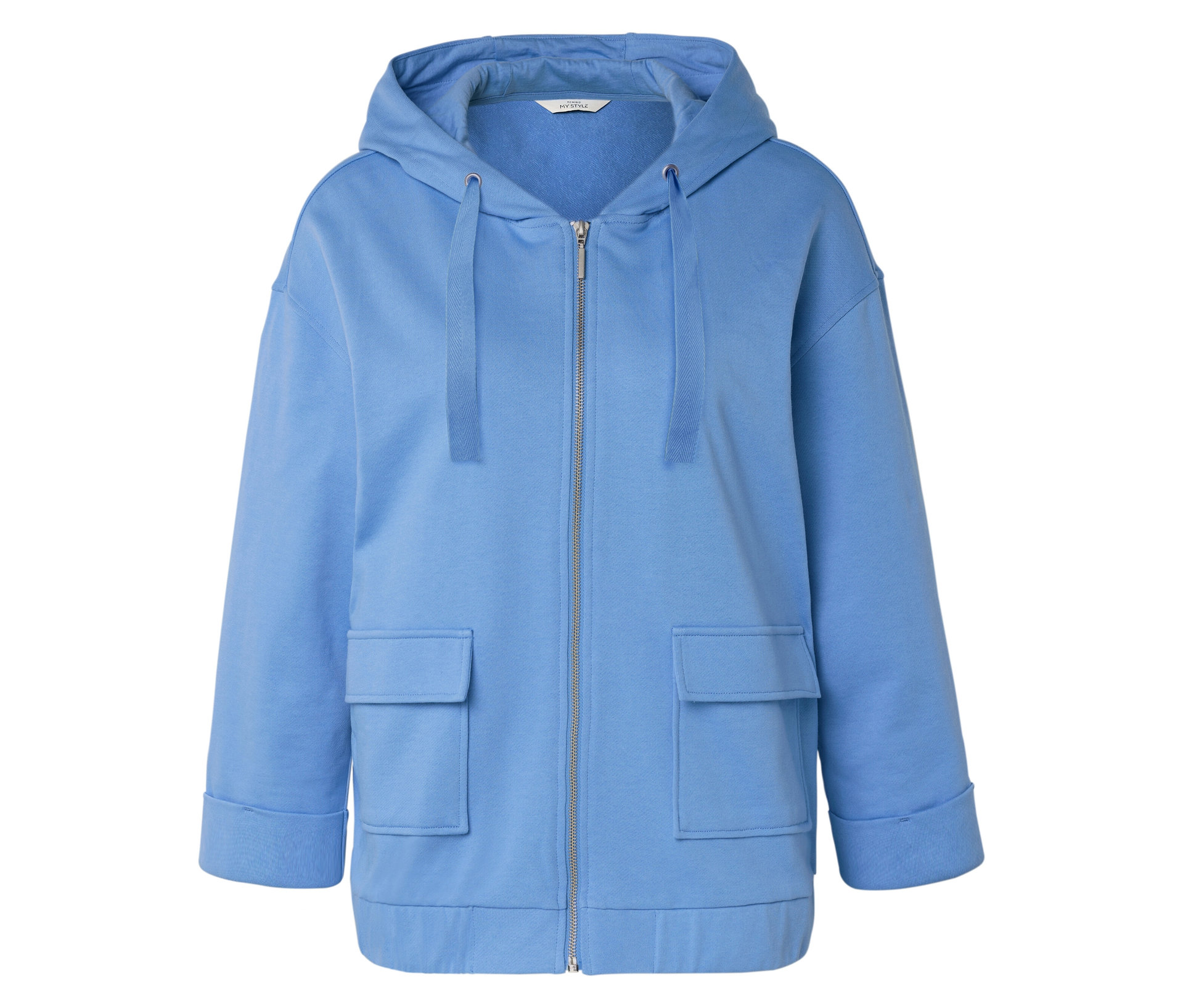 Sweatjacke - Damen - Gr. XL - blau - blau