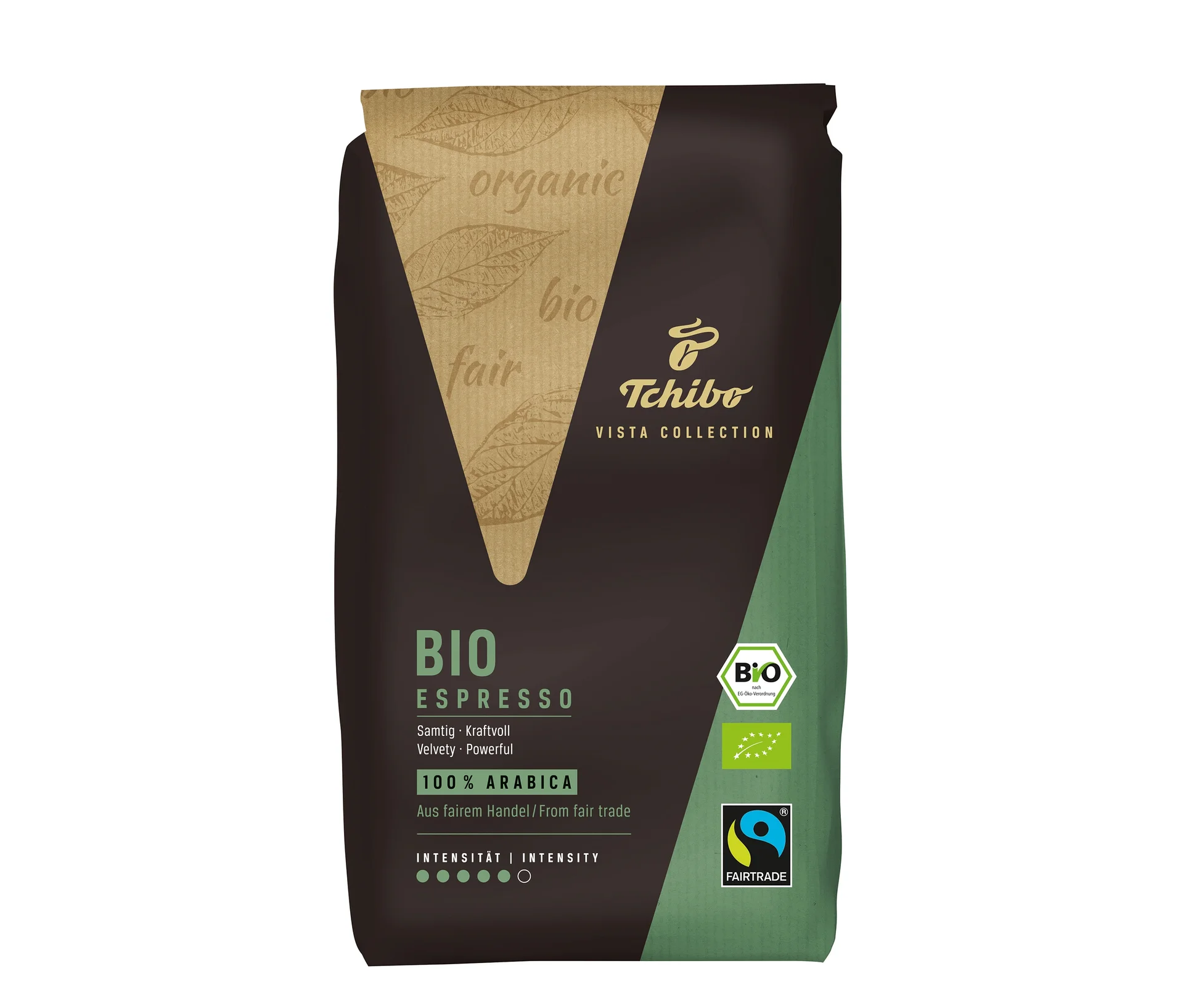Tchibo Vista Bio Espresso ganze Bohnen - 1 kg - Fairtrade - Bio Arabica Kaffee mit Beeren & Honig Aroma - Image 4