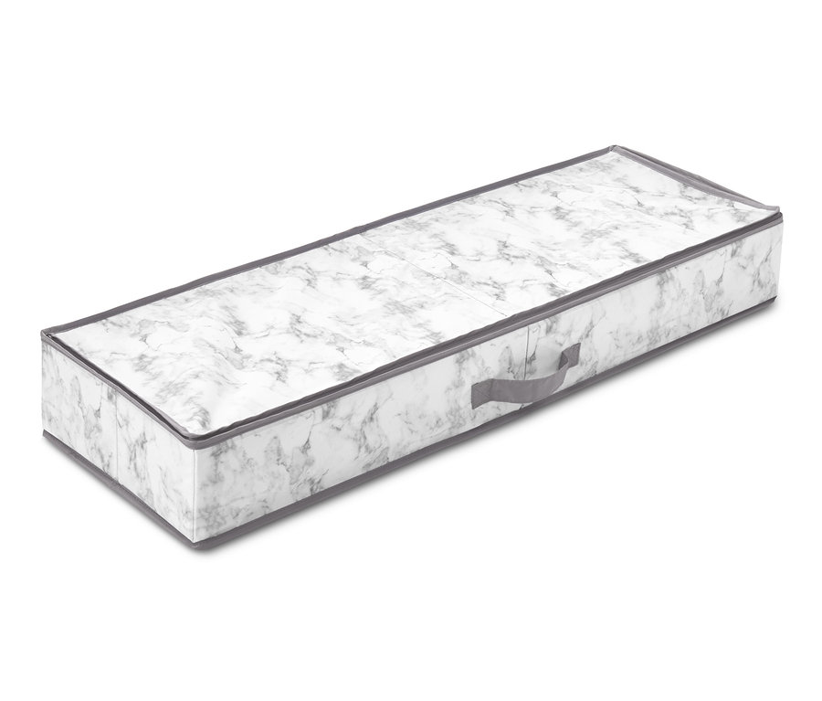 Geschenkpapier-Organizer mit Marmormuster.
